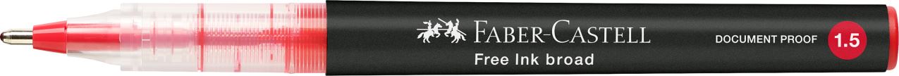 Faber-Castell - Roller Free Ink, 1.5 mm, rojo