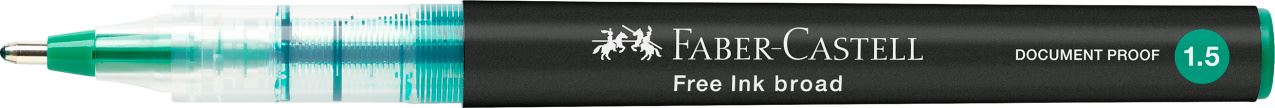 Faber-Castell - Roller Free Ink, 1.5 mm, verde