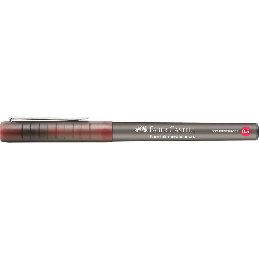 Faber-Castell - Roller Free Ink Needle 0.5 rojo