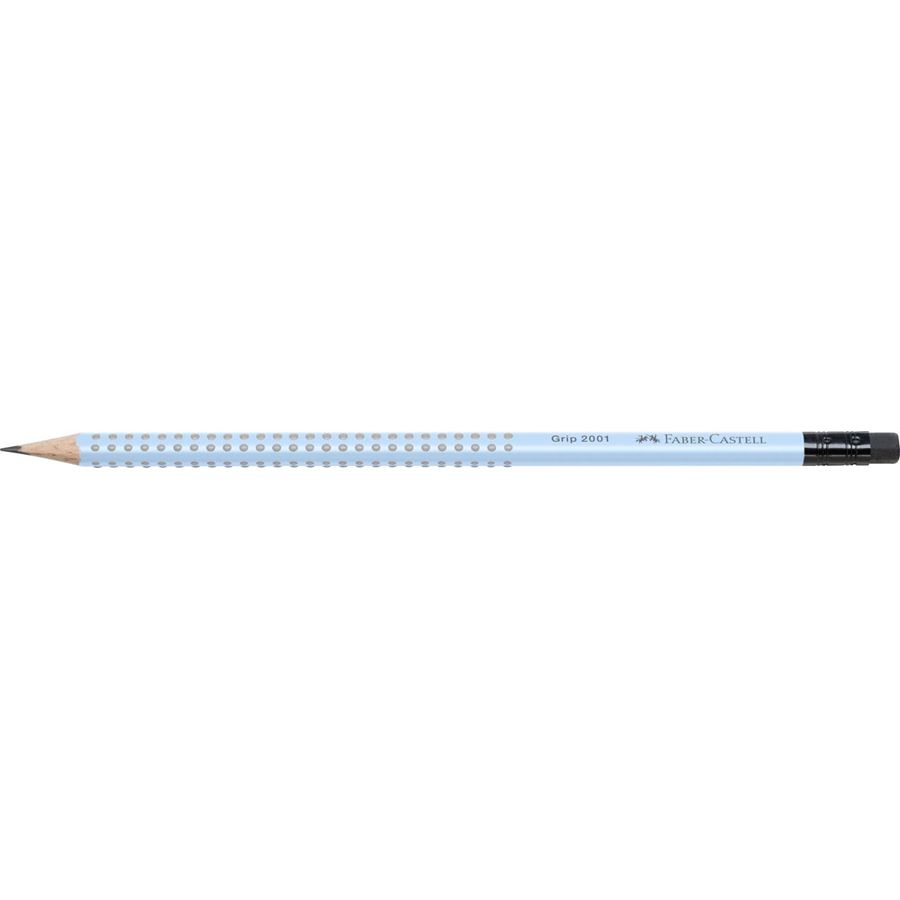 Faber-Castell - G-pencil Grip 2001 with eraser B sky blue