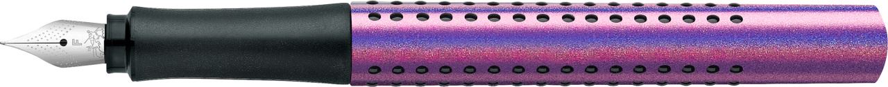 Faber-Castell - Pluma estilo. Grip Edition Glam F violet