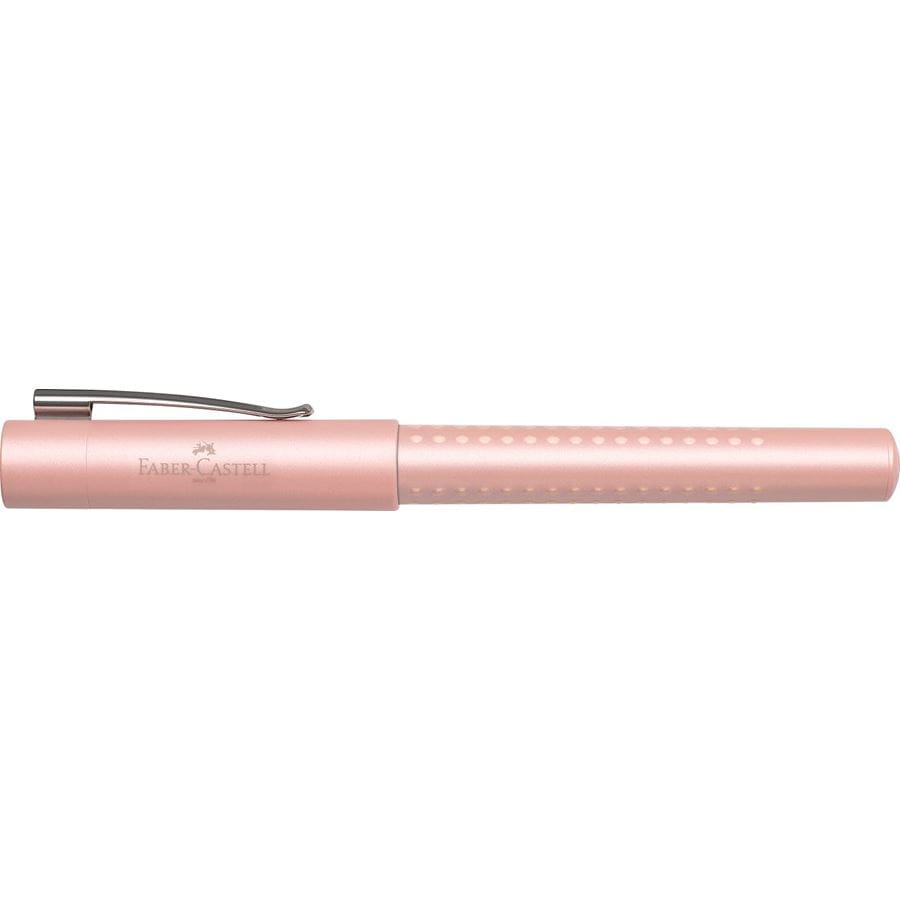Faber-Castell - Pluma estilográfica Grip Pearl Edition F rosado