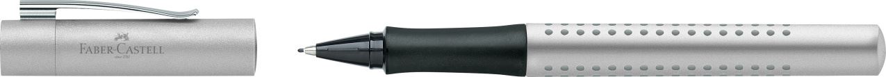 Faber-Castell - Grip 2011 FineWriter metálico plateado, tinta negra