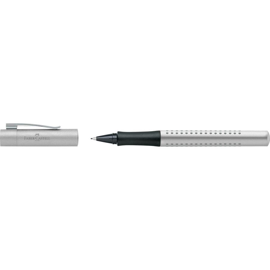 Faber-Castell - Grip 2011 FineWriter metálico plateado, tinta negra