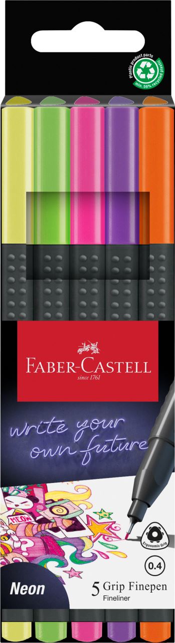Faber-Castell - Grip Finepen neon