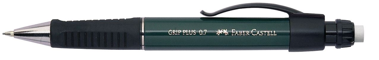 Faber-Castell - Portaminas Grip Plus, 0,7 mm, color verde metálico