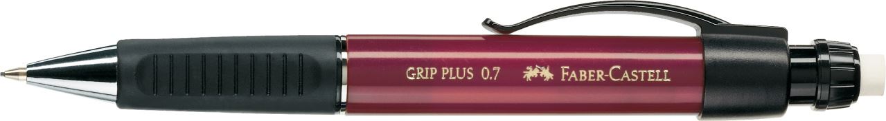 Faber-Castell - Portaminas Grip Plus, 0,7 mm, color rojo metálico