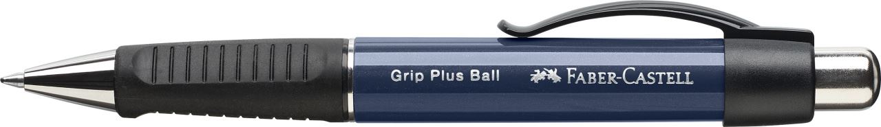 Faber-Castell - Bolígrafo Grip Plus Ball, M, navy blue