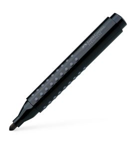 Faber-Castell - Marcador Grip permanente, punta redonda, negro