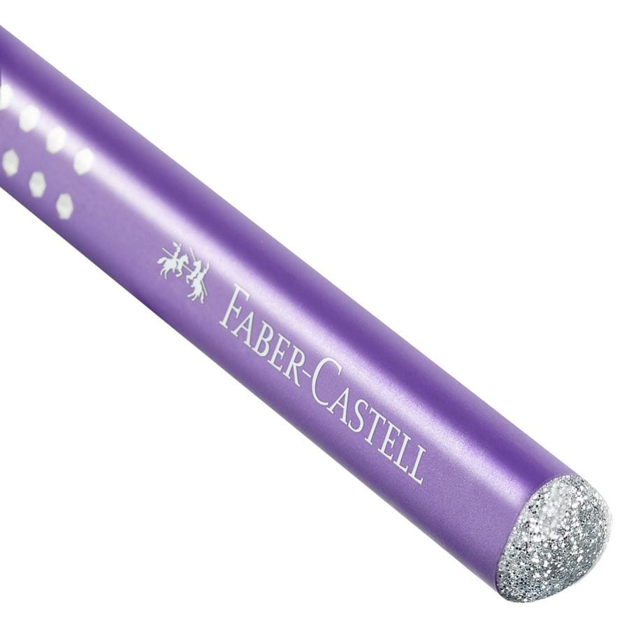 Faber-Castell - Lápiz Jumbo Sparkle, lila