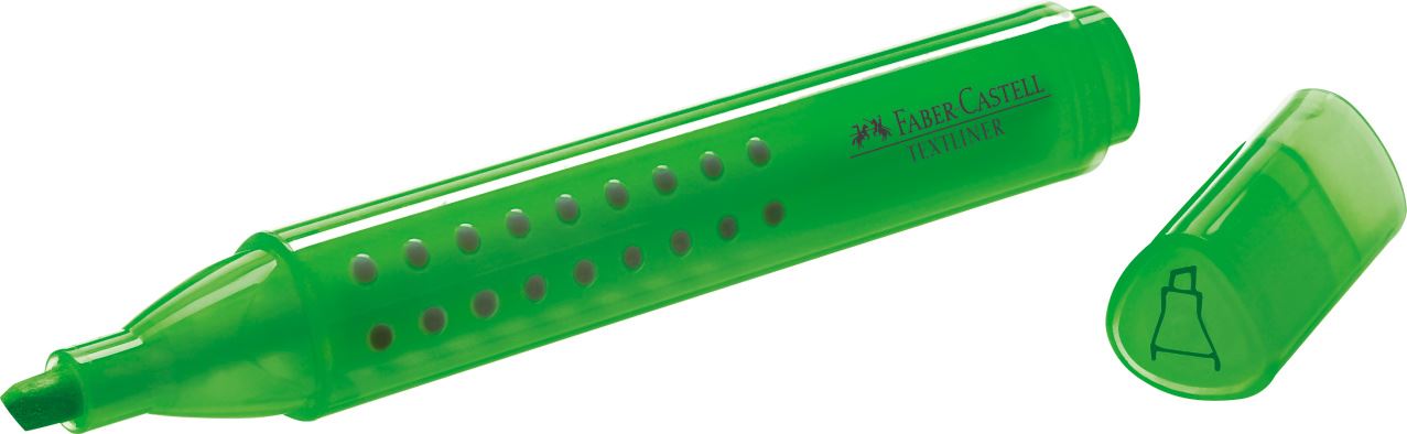 Faber-Castell - Marcador Grip Textliner, verde