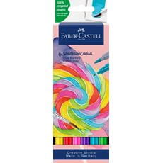 Faber-Castell - Goldfaber Aqua Dual Marker, estuche con 6, Candy shop