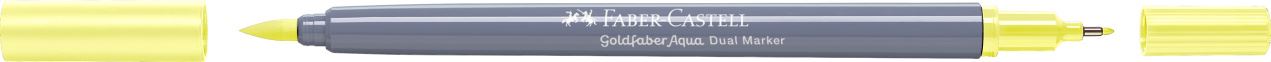 Faber-Castell - Goldfaber Aqua Dual Marker, amarillo claro transparente