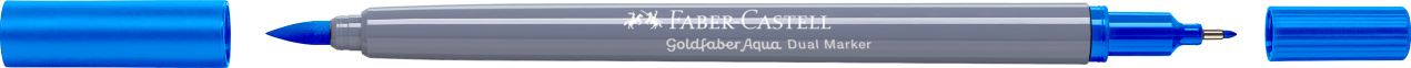 Faber-Castell - Goldfaber Aqua Dual Marker, azul de ptalocianina