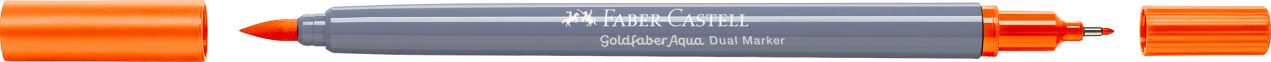 Faber-Castell - Goldfaber Aqua Dual Marker, naranja transparente