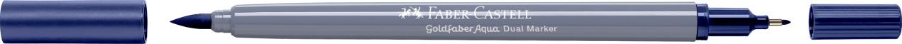 Faber-Castell - Goldfaber Aqua Dual Marker, azul de idantreno