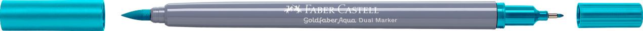 Faber-Castell - Goldfaber Aqua Dual Marker, turquesa de cobalto claro