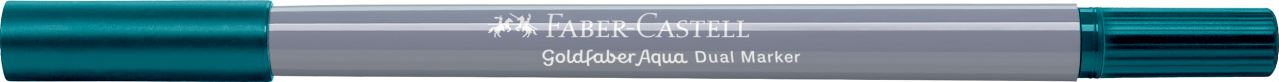 Faber-Castell - Goldfaber Aqua Dual Marker, verde de cobalto oscuro