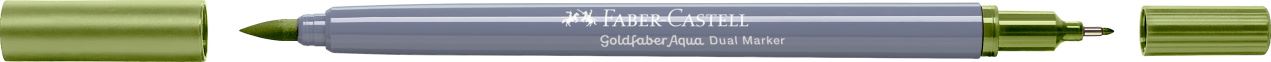 Faber-Castell - Goldfaber Aqua Dual Marker, verde óxido de cromo opaco