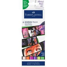 Faber-Castell - Gofa Sketch Marker, 6ct set, Graphic Novel