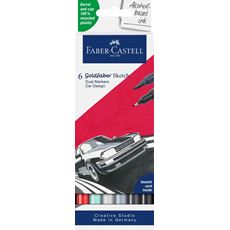Faber-Castell - Gofa Sketch Marker, 6ct set, Car design