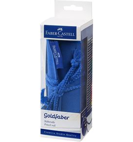 Faber-Castell - Estuche enrollable para lápices Goldfaber, lleno, 30 piezas