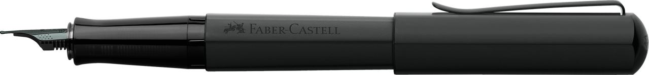 Faber-Castell - Pluma estilográfica Hexo negro matt EF