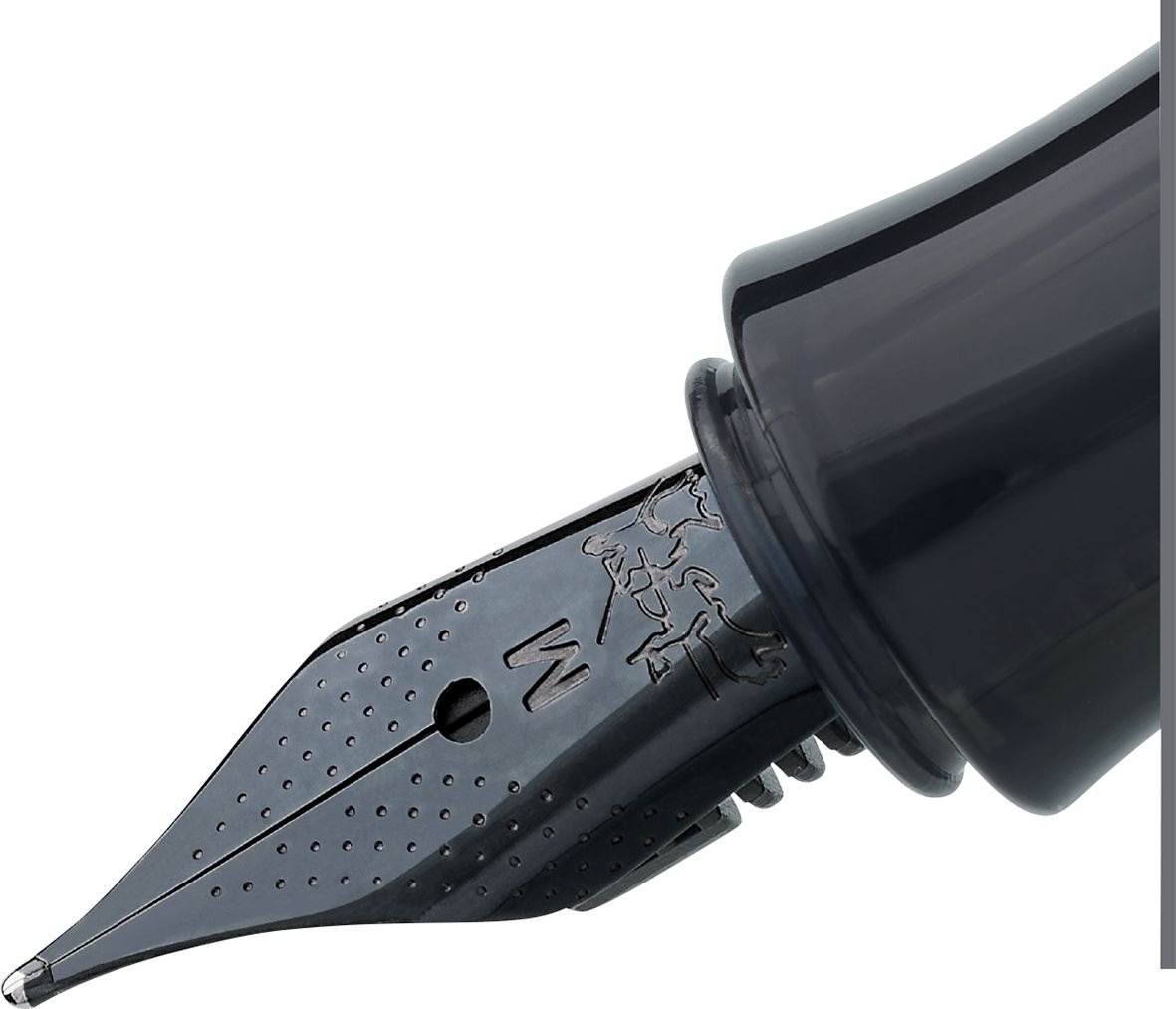 Faber-Castell - Pluma estilográfica Hexo negro matt EF