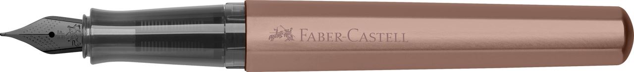 Faber-Castell - Pluma estilográfica Hexo bronce EF