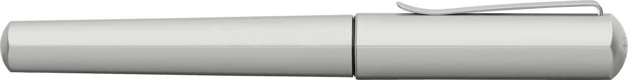 Faber-Castell - Pluma estilográfica Hexo silver matt EF