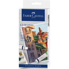 Faber-Castell - Estuche de iniciación pintura al óleo, 12 x tubo 9 ml
