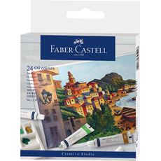 Faber-Castell - Estuche de iniciación pintura al óleo, 24 x tubo 9 ml
