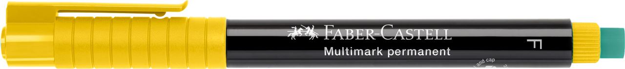 Faber-Castell - Rotulador multifuncional permanente Multimark, F, amarillo