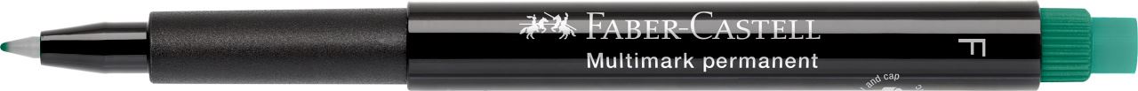 Faber-Castell - Rotulador multifuncional permanente Multimark, F, verde