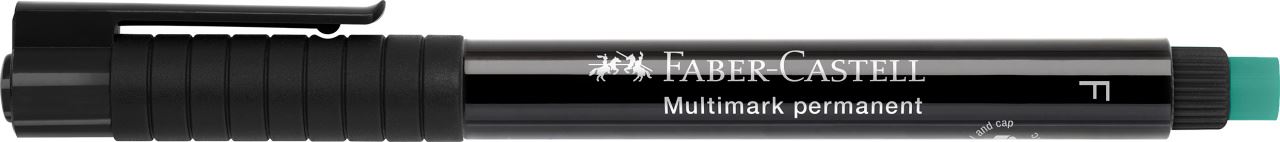 Faber-Castell - Rotulador multifuncional permanente Multimark, F, negro