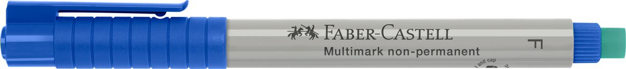 Faber-Castell - Rotulador multifuncional no permanente Multimark, F, azul