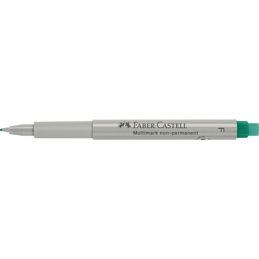 Faber-Castell - Rotulador multifuncional no permanente Multimark, F, verde