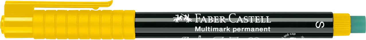 Faber-Castell - Rotulador multifuncional permanente Multimark, S, amarillo