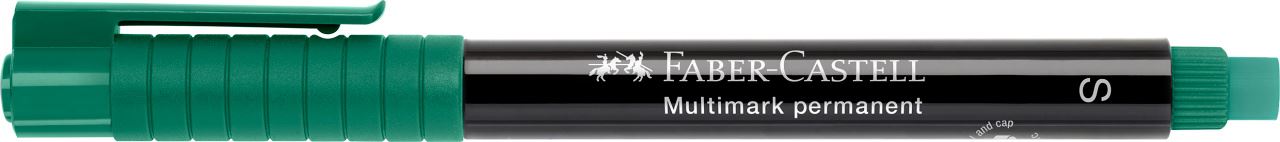 Faber-Castell - Rotulador multifuncional permanente Multimark, S, verde