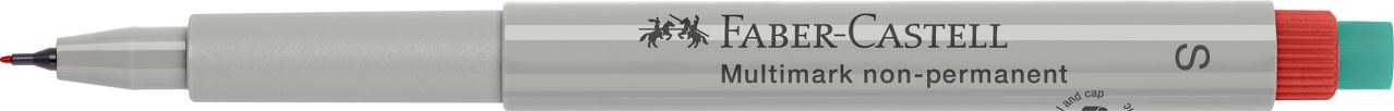 Faber-Castell - Rotulador multifuncional no permanente Multimark, S, rojo