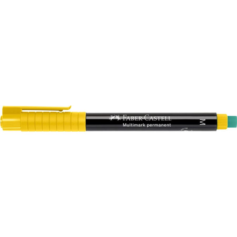 Faber-Castell - Rotulador multifuncional permanente Multimark, M, amarillo