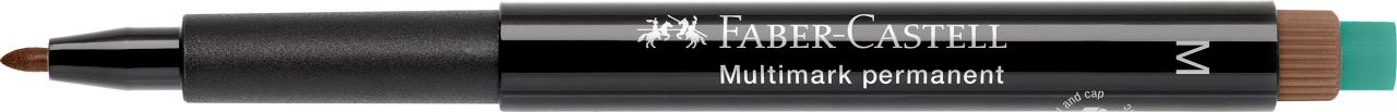 Faber-Castell - Rotulador multifuncional permanente Multimark, M, marrón