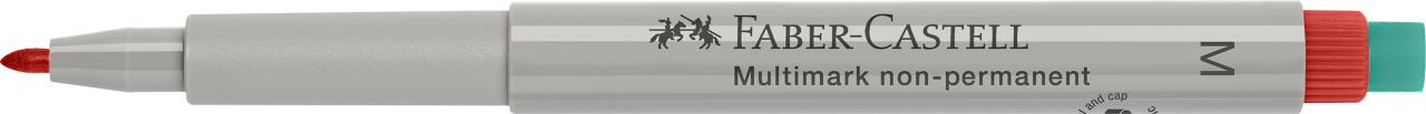 Faber-Castell - Rotulador multifuncional no permanente Multimark, M, rojo