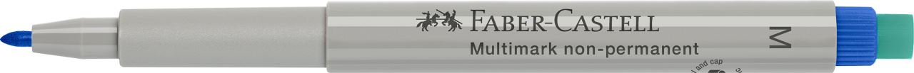 Faber-Castell - Rotulador multifuncional no permanente Multimark, M, azul