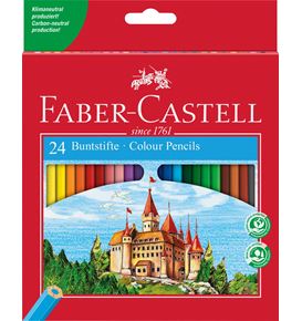 Faber-Castell - Lápiz Classic Colour, estuche cartón, 24 piezas