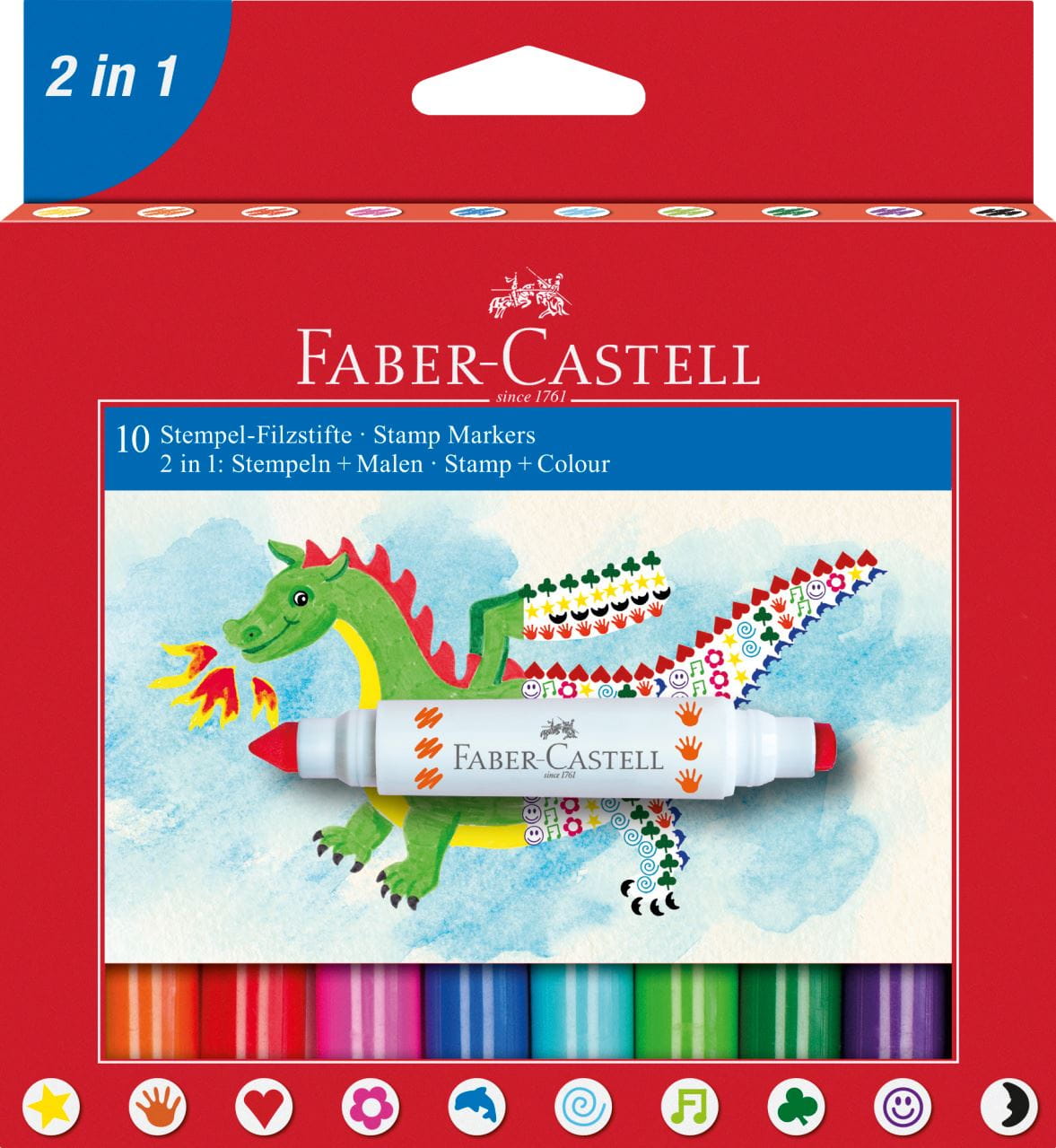 Faber-Castell - Pack c/10 rotuladores 2 en 1