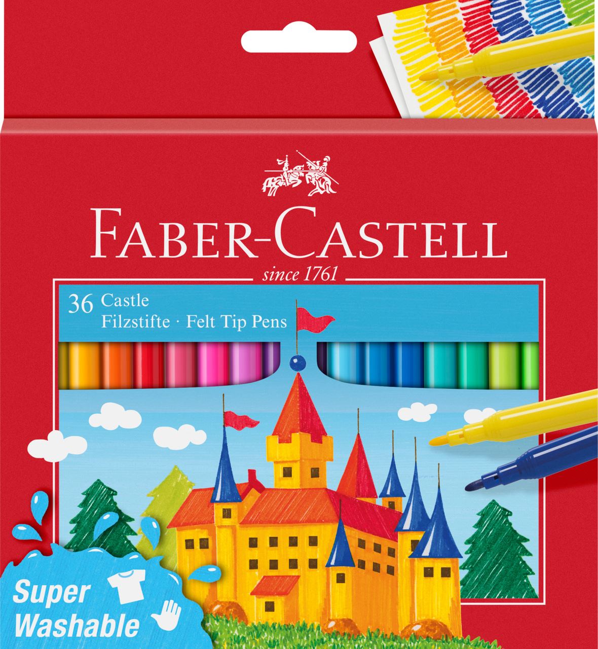 Faber-Castell - Rotulador Castle estuche de 36