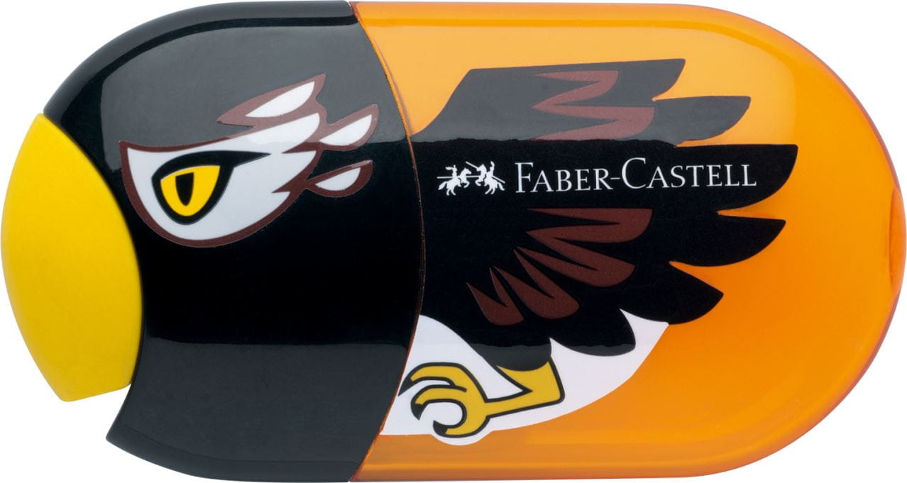 Faber-Castell - Afilalápices doble con goma de borrar “águila”