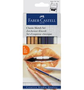 Faber-Castell - Juego de dibujo Goldfaber Clásico, 6 piezas
