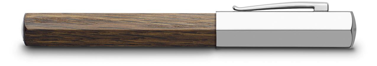 Faber-Castell - Pluma estilográfica Ondoro madera de roble ahumado, B